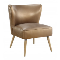 OSP Home Furnishings AMT51-S53 Amity Side Chair in Sizzle Copper Fabric with Solid Wood Legs